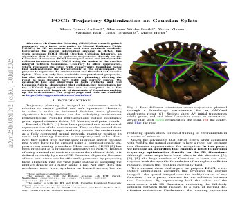 Paper thumbnail for FOCI: Trajectory Optimization on Gaussian Splats