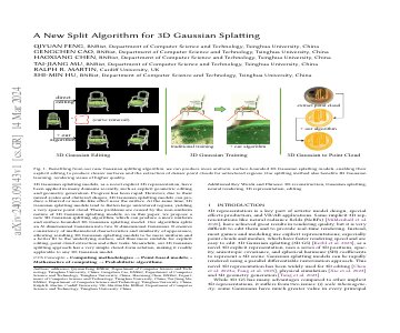 Paper thumbnail for A New Split Algorithm for 3D Gaussian Splatting