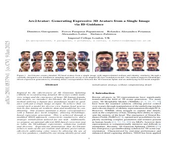 Paper thumbnail for Arc2Avatar: Generating Expressive 3D Avatars from a Single Image via ID Guidance