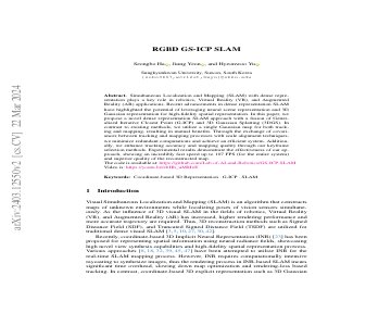 Paper thumbnail for RGBD GS-ICP SLAM