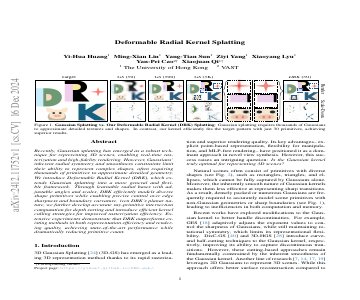 Paper thumbnail for Deformable Radial Kernel Splatting