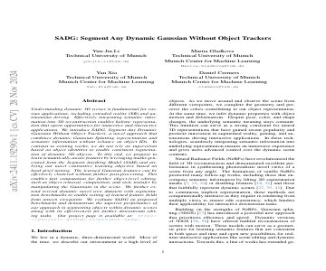 Paper thumbnail for SADG: Segment Any Dynamic Gaussians Without Object Trackers