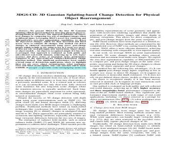 Paper thumbnail for 3DGS-CD: 3D Gaussian Splatting-based Change Detection for Physical Object Rearrangement