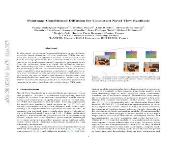 Paper thumbnail for Pointmap-Conditioned Diffusion for Consistent Novel View Synthesis