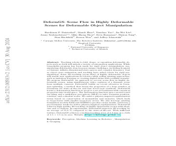Paper thumbnail for MD-Splatting: Learning Metric Deformation from 4D Gaussians in Highly Deformable Scenes