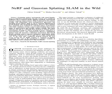 Paper thumbnail for NeRF and Gaussian Splatting SLAM in the Wild