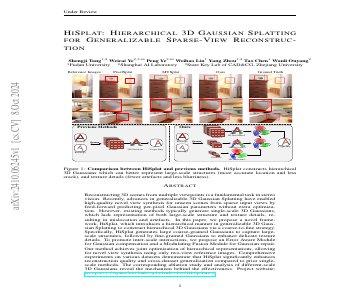 Paper thumbnail for HiSplat: Hierarchical 3D Gaussian Splatting for Generalizable Sparse-View Reconstruction