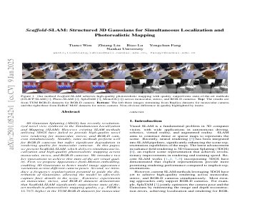 Paper thumbnail for Scaffold-SLAM: Structured 3D Gaussians for Simultaneous Localization and Photorealistic Mapping