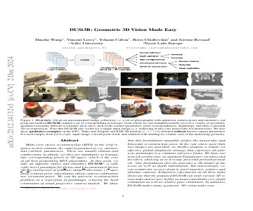 Paper thumbnail for DUSt3R: Geometric 3D Vision Made Easy