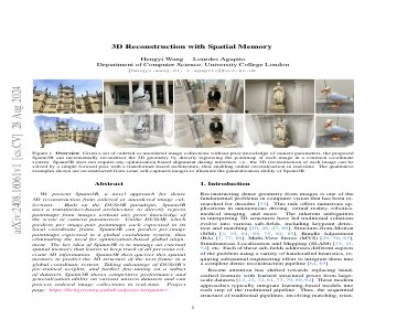 Paper thumbnail for 3D Reconstruction with Spatial Memory
