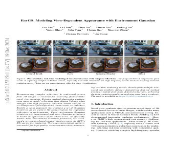 Paper thumbnail for EnvGS: Modeling View-Dependent Appearance with Environment Gaussian