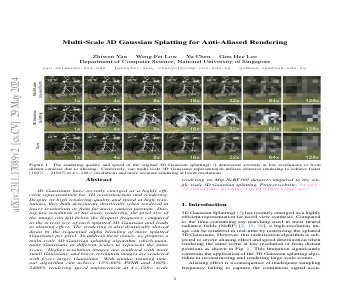 Paper thumbnail for Multi-Scale 3D Gaussian Splatting for Anti-Aliased Rendering