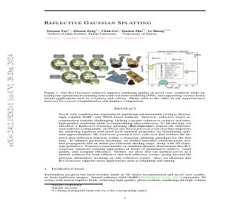 Paper thumbnail for Reflective Gaussian Splatting
