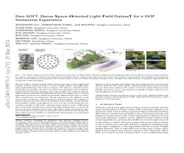 Paper thumbnail for Den-SOFT: Dense Space-Oriented Light Field DataseT for 6-DOF Immersive Experience