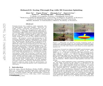 Paper thumbnail for DehazeGS: Seeing Through Fog with 3D Gaussian Splatting