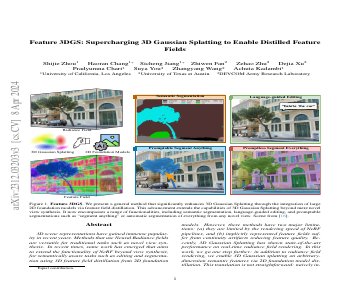 Paper thumbnail for Feature 3DGS: Supercharging 3D Gaussian Splatting to Enable Distilled Feature Fields