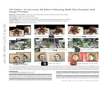 Paper thumbnail for TIP-Editor: An Accurate 3D Editor Following Both Text-Prompts And Image-Prompts