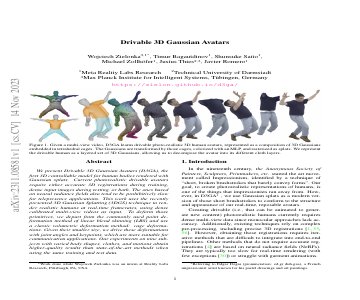 Paper thumbnail for Drivable 3D Gaussian Avatars