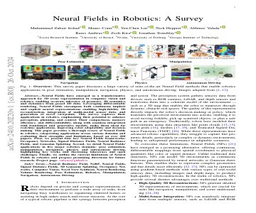 Paper thumbnail for Neural Fields in Robotics: A Survey